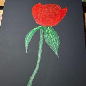Red Rose Canvas Art